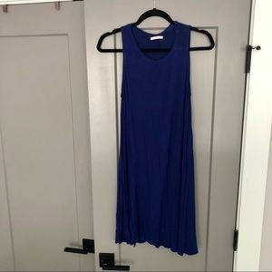 Casual blue swing dress